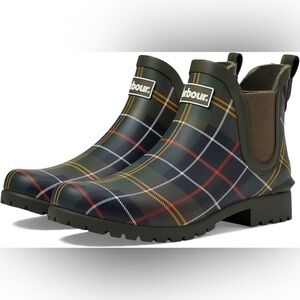 Barbour Wilton Wellington in Classic Tartan Women’s UK 8 US 10 EU 42 Rain Boots